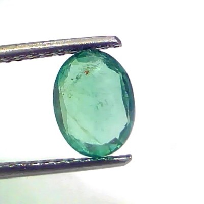 1.59 Ct GII Certified Untreated Natural Zambian Emerald Gemstone