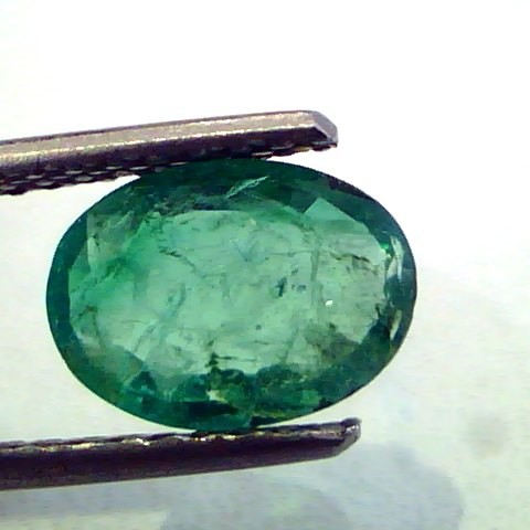 1.58 Ct Unheated Untreated Natural Zambian Emerald Panna Gemstones