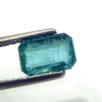 1.61 Ct Certified Untreated Natural Zambian Emerald Gemstone Panna