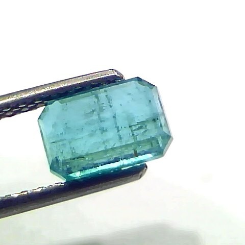 1.60 Ct Certified Untreated Natural Zambian Emerald Gemstone Panna