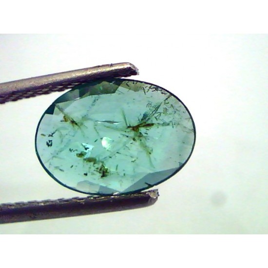 1.57 Ct Untreated Natural Zambian Emerald Gemstone,Panna