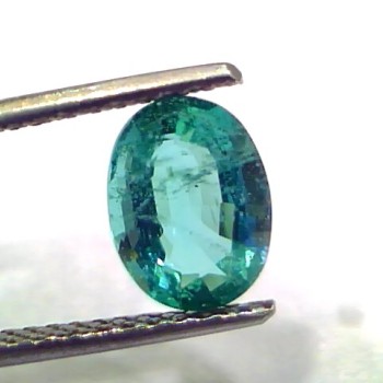 1.61 Ct GII Certified Untreated Natural Zambian Emerald Gemstone AAA