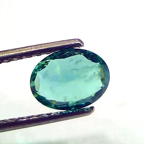 1.61 Ct IGI Certified Untreated Natural Zambian Emerald Gemstone AAA