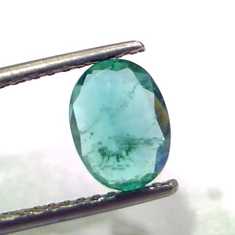 1.61 Ct GII Certified Untreated Natural Zambian Emerald Gemstone AAA