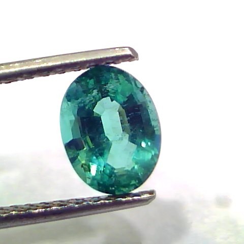 1.62 Ct GII Certified Untreated Natural Zambian Emerald Gemstone AAAAA