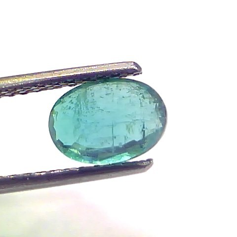 1.63 Ct GII Certified Untreated Natural Zambian Emerald Gemstone