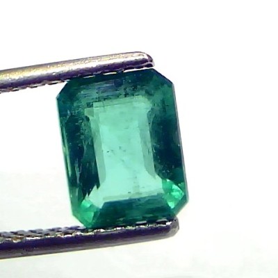 1.64 Ct GII Certified Untreated Natural Zambian Emerald Gemstone AAA