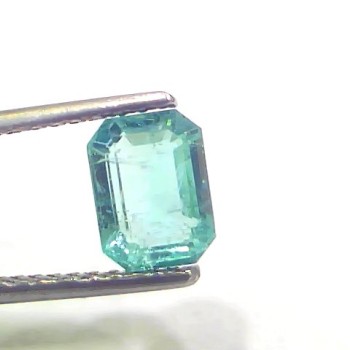 1.64 Ct Certified Untreated Natural Zambian Emerald Panna Gemstone