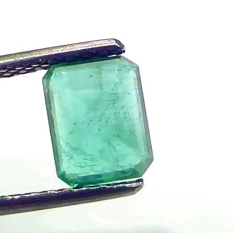 1.64 Ct GII Certified Untreated Natural Zambian Emerald Gemstone AAA