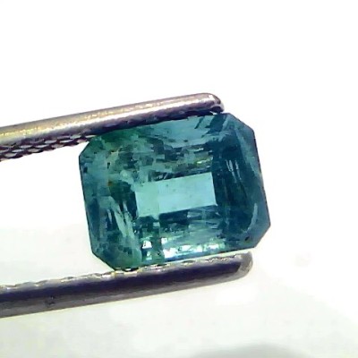 1.67 Ct Certified Untreated Natural Zambian Emerald Gemstone Panna