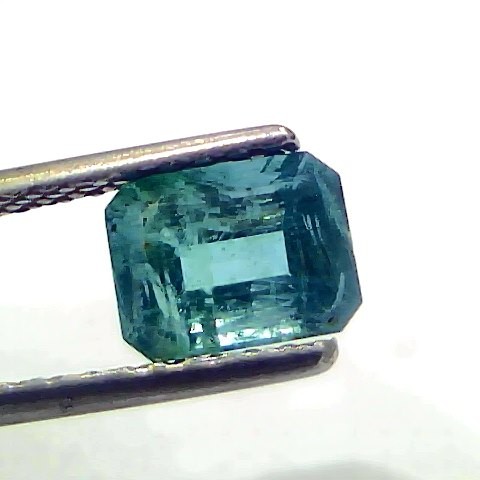 1.67 Ct Certified Untreated Natural Zambian Emerald Gemstone Panna