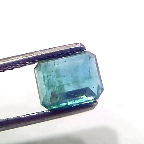 1.67 Ct Certified Untreated Natural Zambian Emerald Gemstone Panna