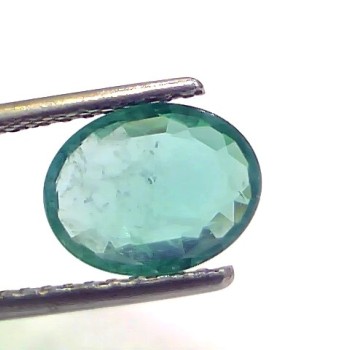 1.68 Ct GII Certified Untreated Natural Zambian Emerald Gemstone