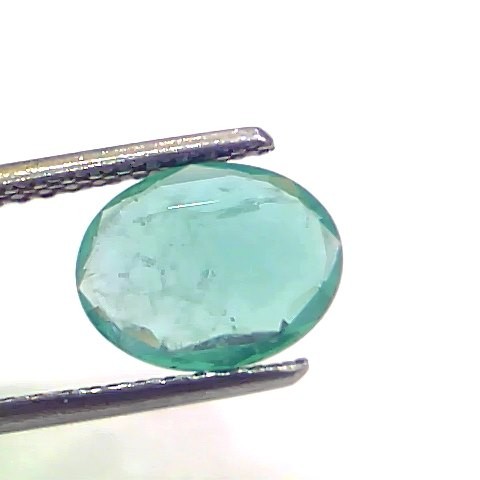 1.68 Ct GII Certified Untreated Natural Zambian Emerald Gemstone