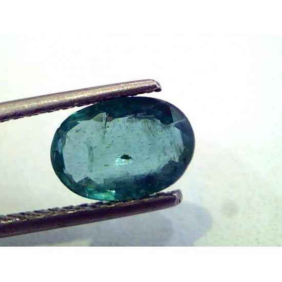 1.73 Ct Unheated Untreated Natural Zambian Emerald Panna