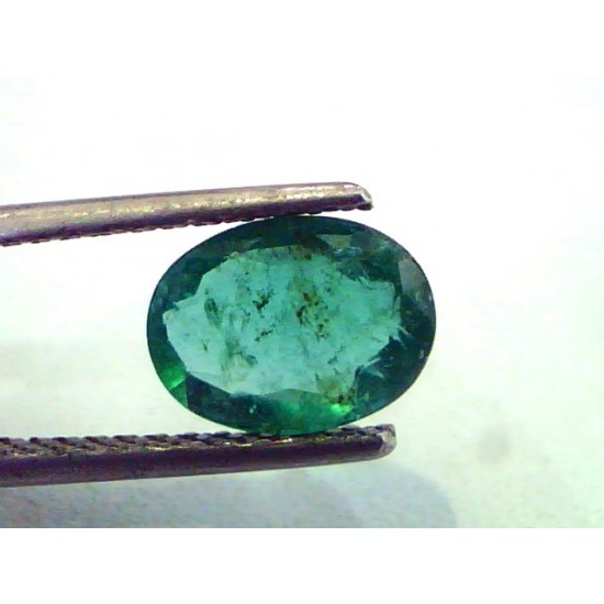 1.72 Ct Unheated Untreated Natural Zambian Emerald Gemstone