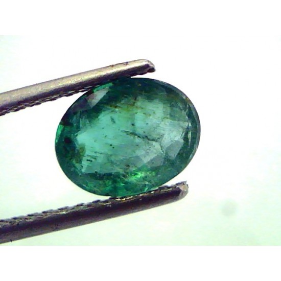 1.66 Ct Untreated Natural Zambian Emerald Gemstone,Panna
