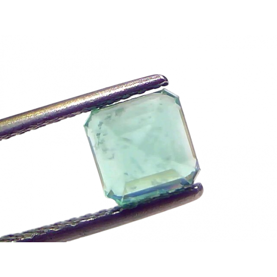 1.72 Ct GII Certified Untreated Natural Zambian Emerald Gemstone Panna