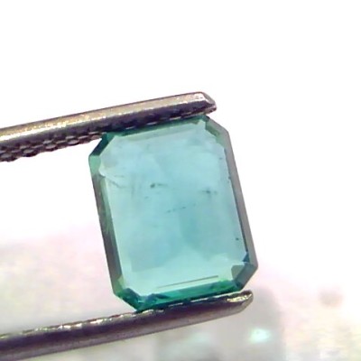 1.72 Ct GII Certified Untreated Natural Zambian Emerald Gemstone AAAAA