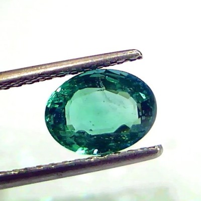 1.74 Ct IGI Certified Untreated Natural Zambian Emerald Gemstone AAA