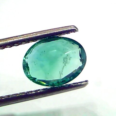 1.74 Ct IGI Certified Untreated Natural Zambian Emerald Gemstone AAA