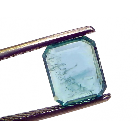1.75 Ct GII Certified Untreated Natural Zambian Emerald Gemstone Panna