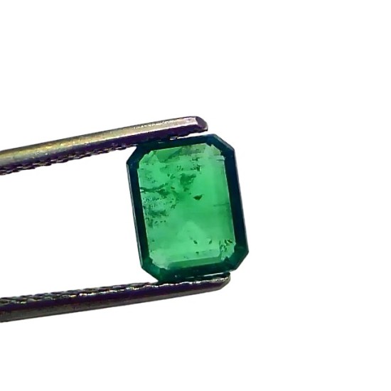 1.75 Ct GII Certified Untreated Natural Zambian Emerald Panna AAA