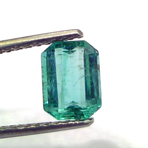 1.75 Ct GII Certified Untreated Natural Zambian Emerald Gemstone AAAAA