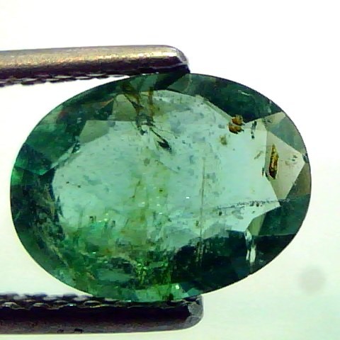 1.77 Ct Untreated Natural Zambian Emerald Gemstone Real Panna