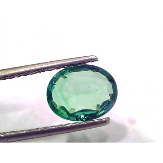 1.79 Ct GII Certified Untreated Natural Zambian Emerald Gemstone AAAAA