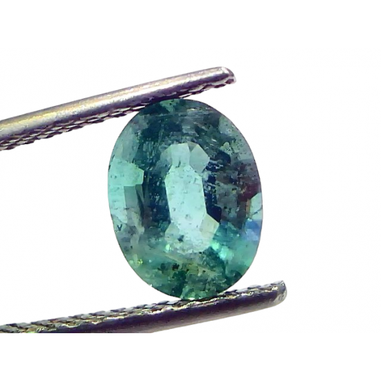 1.80 Ct Certified Untreated Natural Zambian Emerald Gemstone Panna