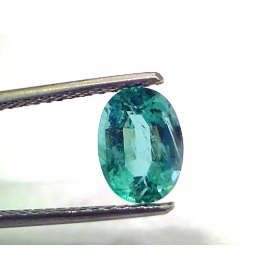 1.80 Ct GII Certified Untreated Natural Zambian Emerald Gemstone AAA