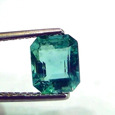 1.81 Ct IGI Certified Untreated Natural Zambian Emerald Gemstone AAA