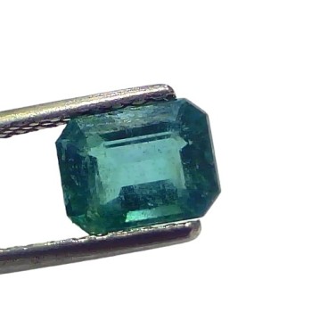 1.81 Ct Certified Untreated Natural Zambian Emerald Panna Gemstone 1.81 Ct Certified Untreated Natural Zambian Emerald Panna Gemstone