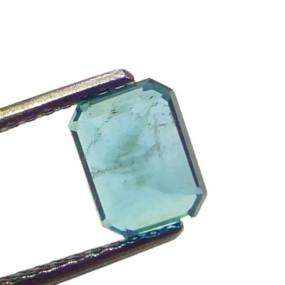 1.84 Ct Certified Untreated Natural Zambian Emerald Panna Gemstone 1.84 Ct Certified Untreated Natural Zambian Emerald Panna Gemstone