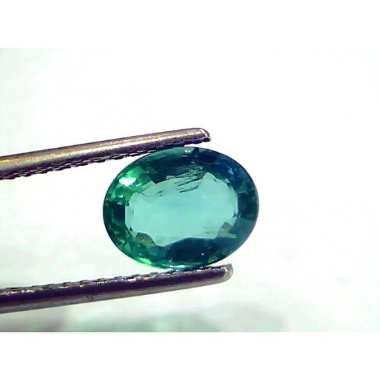 1.83 Ct GII Certified Untreated Natural Zambian Emerald Gemstone AAA