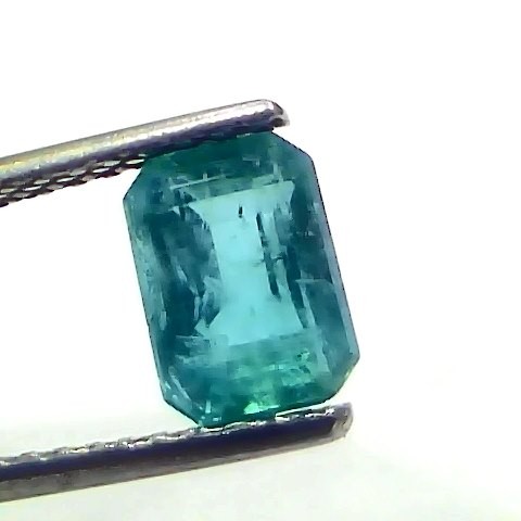 1.91 Ct Certified Untreated Natural Zambian Emerald Panna Gemstone