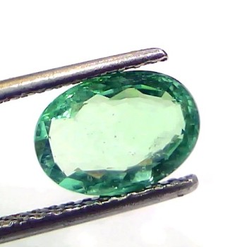 1.85 Ct GII Certified Untreated Natural Colombian Emerald Gemstone AAA