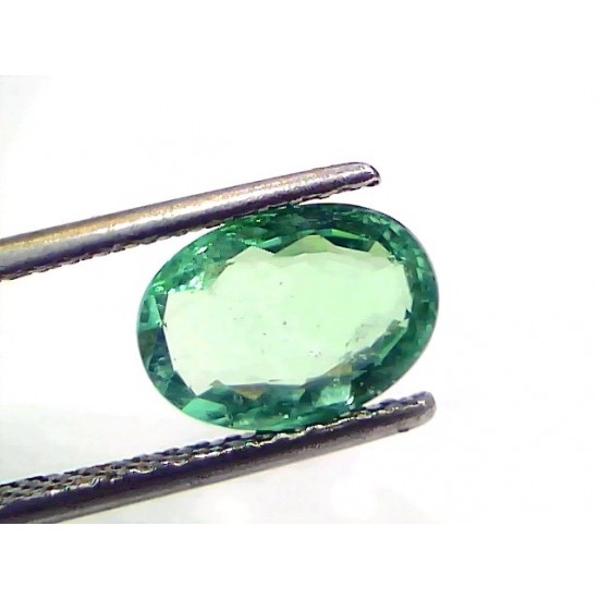 1.85 Ct GII Certified Untreated Natural Colombian Emerald Gemstone AAA