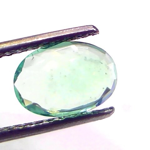 1.85 Ct GII Certified Untreated Natural Colombian Emerald Gemstone AAA