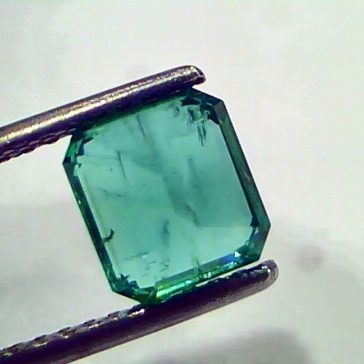 1.89 Ct IGI Certified Untreated Natural Zambian Emerald Gems AAA