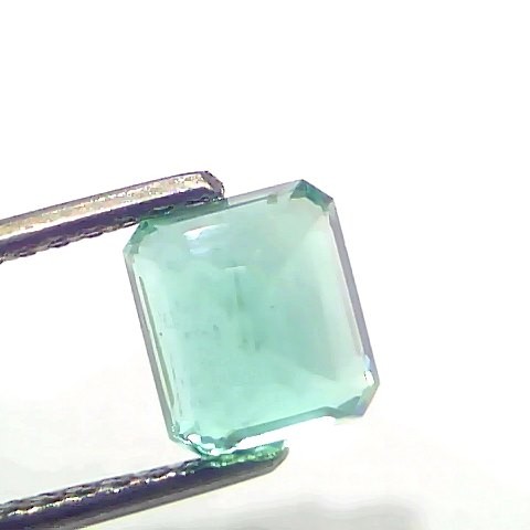 1.90 Ct GII Certified Untreated Natural Zambian Emerald Gemstone AAAAA