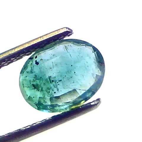 1.89 Ct Certified Untreated Natural Zambian Emerald Gemstones