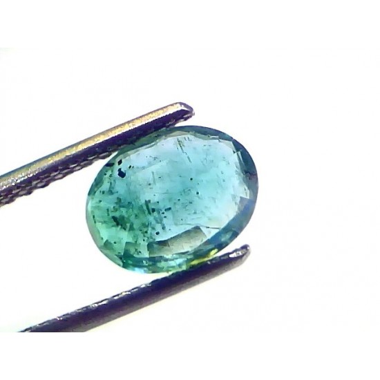 1.89 Ct Certified Untreated Natural Zambian Emerald Gemstones