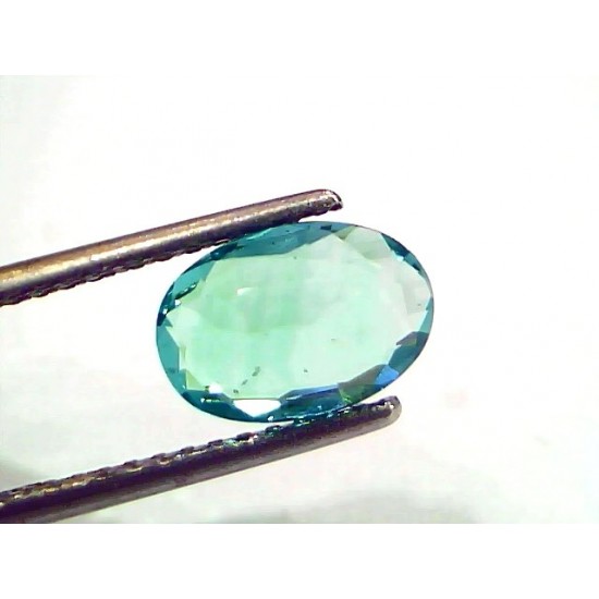 1.91 Ct IGI Certified Untreated Natural Zambian Emerald Gemstone AAA