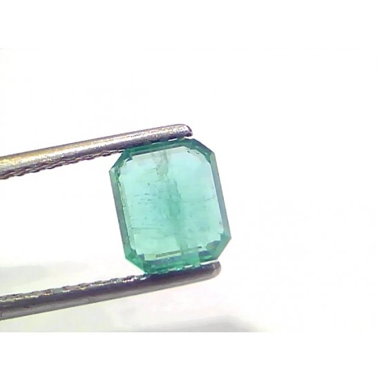 1.91 Ct GII Certified Untreated Natural Zambian Emerald Gemstone