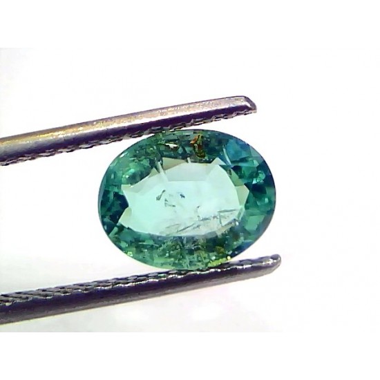 1.92 Ct GII Certified Untreated Natural Colombian Emerald Gemstone AAA