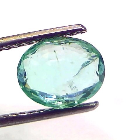 1.92 Ct GII Certified Untreated Natural Colombian Emerald Gemstone AAA