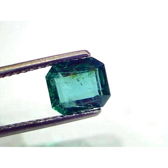 1.93 Ct IGI Certified Untreated Natural Zambian Emerald Gemstone AAA