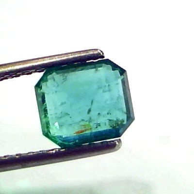 1.93 Ct IGI Certified Untreated Natural Zambian Emerald Gemstone AAA